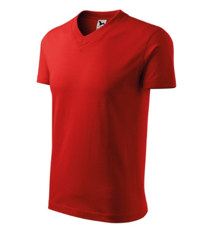 MALFINI V-neck Póló unisex piros