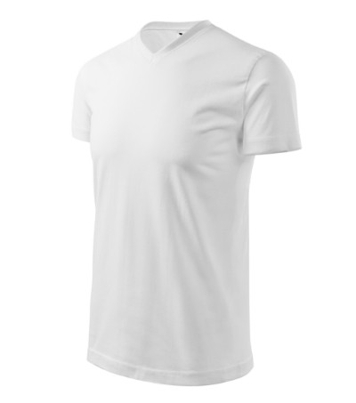 MALFINI Heavy V-neck Póló unisex fehér