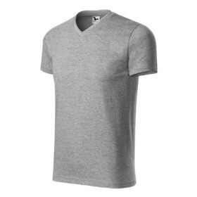  Malfini®Heavy V-Neck Póló Unisex Sötétszürke Melírozott
