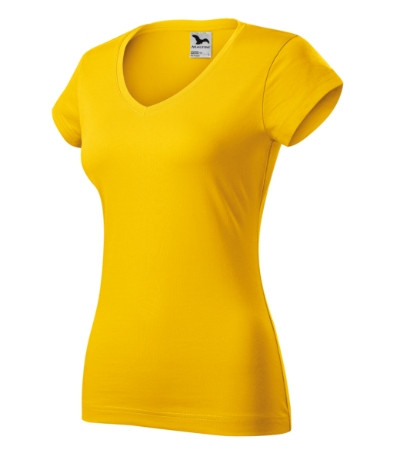 MALFINI Fit V-neck Póló női sárga