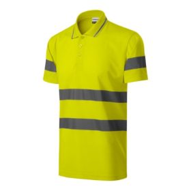   RIMECK® HV Runway Galléros Póló Unisex Fluoreszkáló Sárga