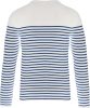 Kariban Férfi Hosszú Ujjú Breton Csíkos Felső Striped White/Navy