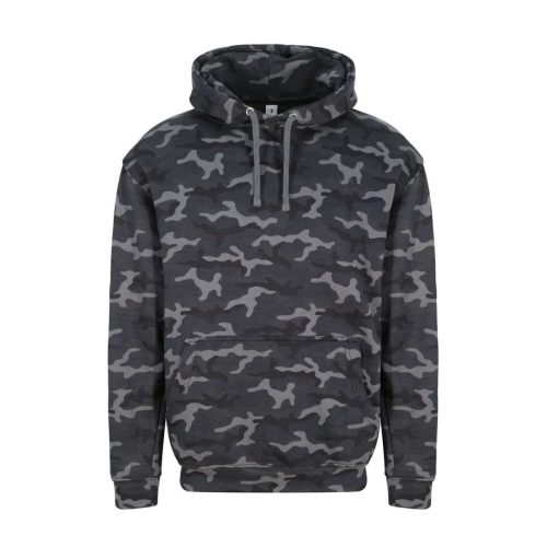 Just Hoods terepszínű kapucnis pulóver Black Camo