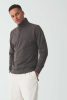 Just Hoods Fél Zippzáras Pulóver Charcoal