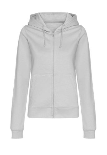 Just Hoods zippzáras női kapucnis pulóver Heather Grey