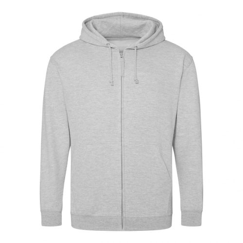 Just Hoods zippzáras kapucnis pulóver Heather Grey