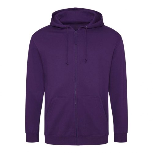 Just Hoods zippzáras kapucnis pulóver Purple