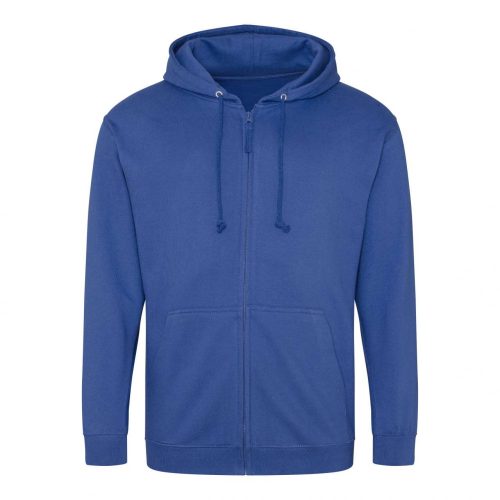 Just Hoods zippzáras kapucnis pulóver Royal Blue