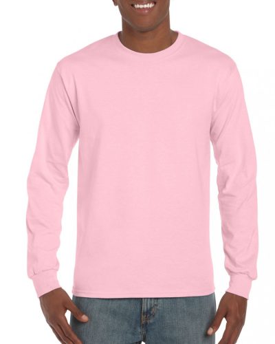 Gildan  ULTRA COTTON™ FELNŐTT HOSSZÚ UJJÚ PÓLÓ Light Pink