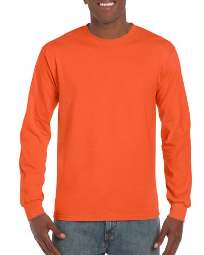 Gildan  ULTRA COTTON™ FELNŐTT HOSSZÚ UJJÚ PÓLÓ Orange