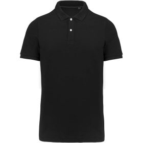 Kariban Férfi Supima® Short Sleeve Galléros Póló Black