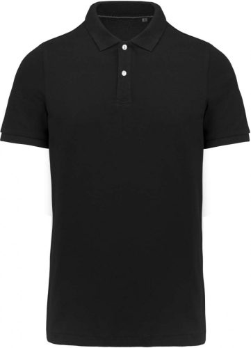 Kariban FÉRFI SUPIMA® SHORT SLEEVE Galléros póló  Black