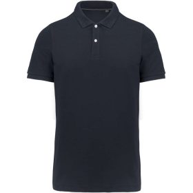 Kariban Férfi Supima® Short Sleeve Galléros Póló Navy
