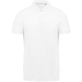 Kariban Férfi Supima® Short Sleeve Galléros Póló White