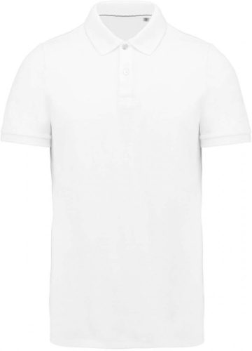 Kariban FÉRFI SUPIMA® SHORT SLEEVE Galléros póló White