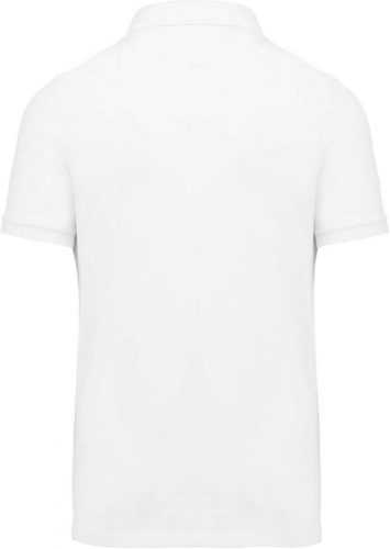Kariban Férfi Supima® Short Sleeve Galléros Póló White