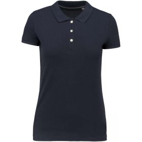 Kariban Női Supima® Short Sleeve Galléros Póló Navy