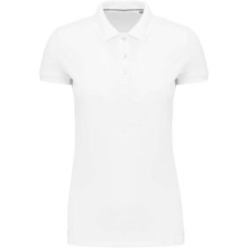 Kariban Női Supima® Short Sleeve Galléros Póló White