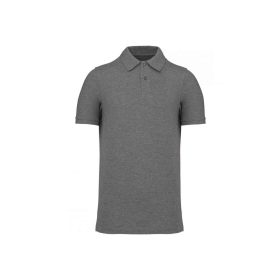   Kariban Férfi Organic 180 Piqué Galléros Póló Grey Heather