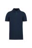 Kariban Férfi Organic 180 Piqué Galléros Póló Navy