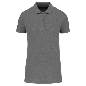   Kariban Női Organic 180 Piqué Galléros Póló Grey Heather