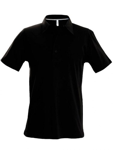 Kariban FÉRFI SHORT-SLEEVED Galléros póló Black