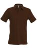 Kariban Férfi Short-Sleeved Galléros Póló Chocolate