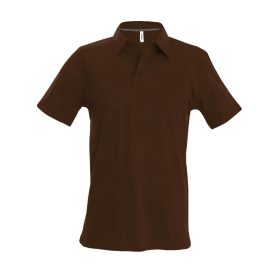 Kariban Férfi Short-Sleeved Galléros Póló Chocolate
