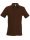 Kariban Férfi Short-Sleeved Galléros Póló Chocolate