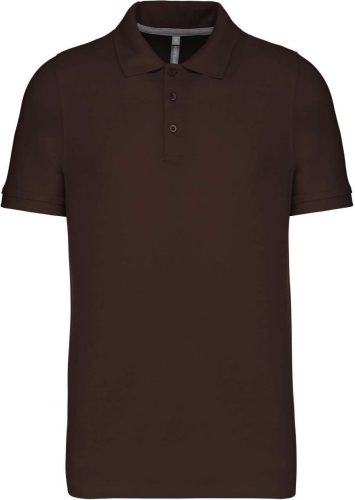 Kariban Férfi Short-Sleeved Galléros Póló Chocolate