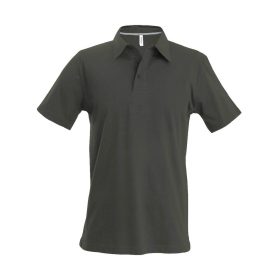 Kariban Férfi Short-Sleeved Galléros Póló Dark Khaki