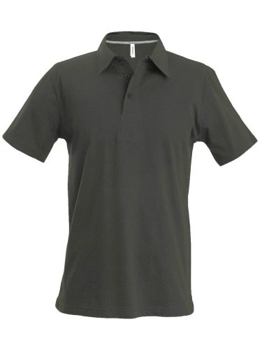 Kariban FÉRFI SHORT-SLEEVED Galléros póló Dark Khaki