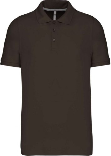Kariban Férfi Short-Sleeved Galléros Póló Dark Khaki