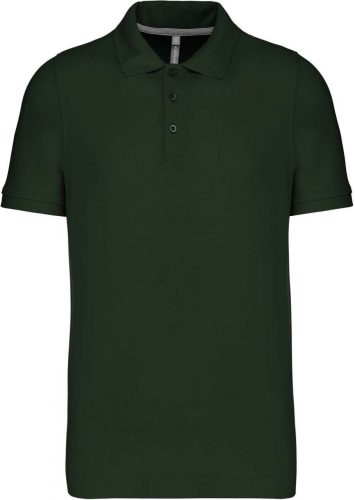 Kariban Férfi Short-Sleeved Galléros Póló Forest Green
