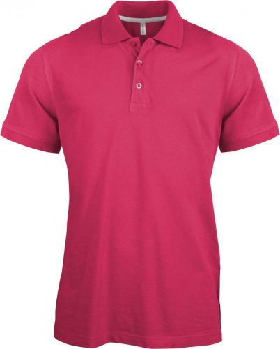 Kariban FÉRFI SHORT-SLEEVED Galléros póló Fuchsia