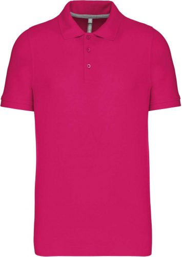 Kariban Férfi Short-Sleeved Galléros Póló Fuchsia