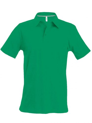 Kariban FÉRFI SHORT-SLEEVED Galléros póló Kelly Green