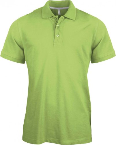 Kariban FÉRFI SHORT-SLEEVED Galléros póló Lime