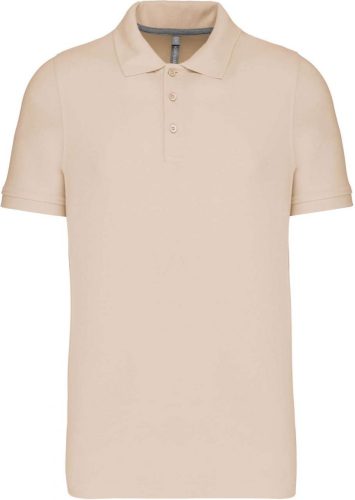 Kariban FÉRFI SHORT-SLEEVED Galléros póló Light Sand