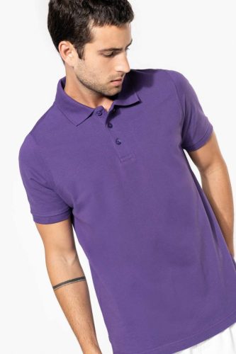 Kariban Férfi Short-Sleeved Galléros Póló Light Sand