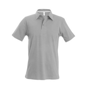Kariban Férfi Short-Sleeved Galléros Póló Oxford Grey