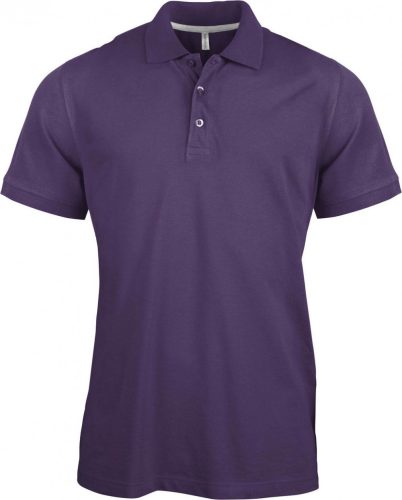 Kariban FÉRFI SHORT-SLEEVED Galléros póló Purple