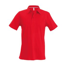 Kariban Férfi Short-Sleeved Galléros Póló Red