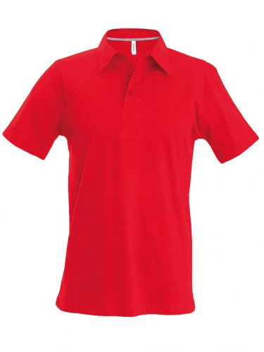 Kariban FÉRFI SHORT-SLEEVED Galléros póló Red