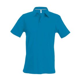 Kariban Férfi Short-Sleeved Galléros Póló Tropical Blue