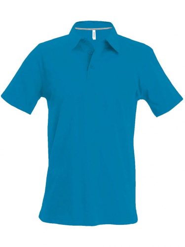 Kariban FÉRFI SHORT-SLEEVED Galléros póló Tropical Blue