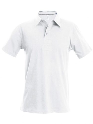 Kariban FÉRFI SHORT-SLEEVED Galléros póló White