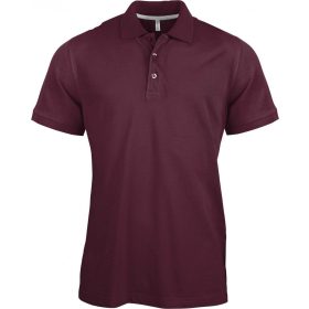 Kariban Férfi Short-Sleeved Galléros Póló Wine