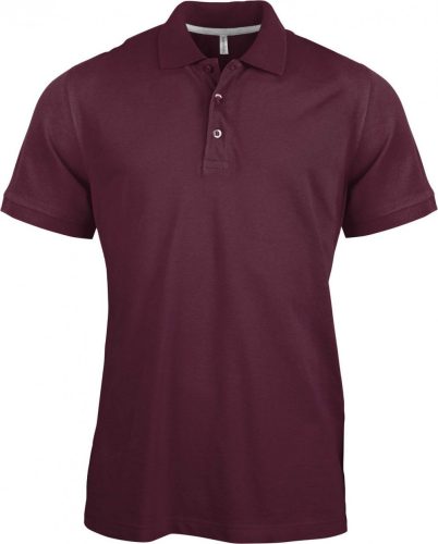 Kariban FÉRFI SHORT-SLEEVED Galléros póló Wine