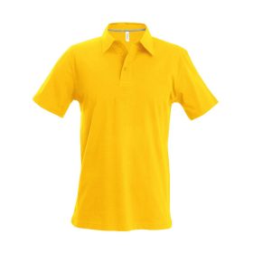Kariban Férfi Short-Sleeved Galléros Póló Yellow